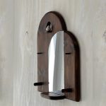 Mirror-with-Shelf-brown